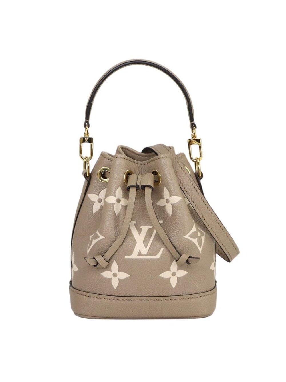 ★SOLD★ Louis Vuitton Monogram Empreinte Nano Noe 2-Way Bag - Picture 1 of 10